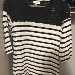 Black & White striped sweater.